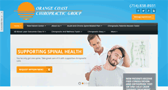 Desktop Screenshot of orangecoastchiropractic.com